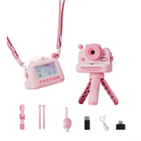 Zoegneer Kinder-Touchscreen-HD-Kamera mit Thermo-Fotodrucker, WLAN, 7,6 cm Display, 6600 W Pixel, 1200 mAh Akku, kompaktes, tragbares ABS-Material für Kinder in Rot, Gelb (Rosa)