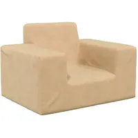 vidaXL Kindersofa Kindersessel Sessel Kindermöbel Sofa Minisessel Mini Kindercouch Kinder Minisofa Kinderzimmer Creme Weich Plüsch