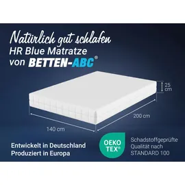 Betten-ABC HR Blue 7 Zonen 140 x 200 cm mittelfest