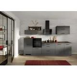 Impuls Küchen Küchenzeile 320 cm grau