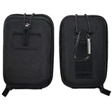 Vividstarry Golf Entfernungsmesser Tasche für TecTecTec, Bushnell, Callaway, ACEGMET Laser-Entfernungsmesser, Hartschalen-EVA-Etui mit Karabinerhaken, Schwarz