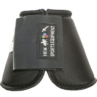 HKM Sports Equipment Hufglocken -Solid-, schwarz, Warmblut