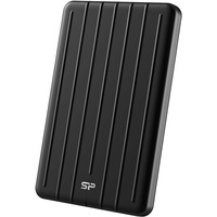 Silicon Power Externer SSD Bolt B75 Pro USB 3.1 Gen 2 mit USB-C auf USB-C/USB-A Kabel, 1 TB, Schwarz