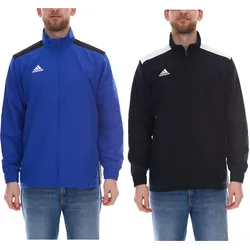 adidas REGISTA 18 Herren Trainings-Jacke mit CLIMALITE Technologie aus recyceltem Materialien Sport-Jacke Schwarz oder Blau - S
