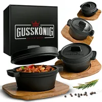 Gusskönig 4er Mini Dutch Oven-Set