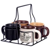 San Ignacio Kaffeetasse 0,1 l Mehrfarbig 4 St.