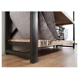 Massivmoebel24 Bücherregal 120 x 40 x 180 cm Beige