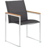 vidaXL Gartenstuhl 60 x 59 x 85 cm grau 2 St.