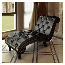 vidaXL Chaiselongue Kunstleder 0 x 0 x 0 cm Braun
