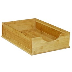 relaxdays Briefablage braun
