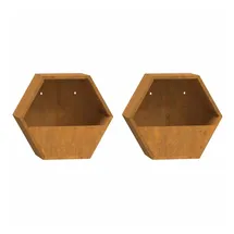 vidaXL Wand-Pflanzkübel 30 x 10 x 25 cm Rostig