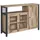 VASAGLE Küchenschrank mit 3 Türen 33 x 110 x 75 cm Schwarz