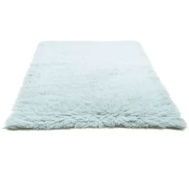 Tom Tailor Teppich Fluffy Uni blue lagoon 80 x 160 cm