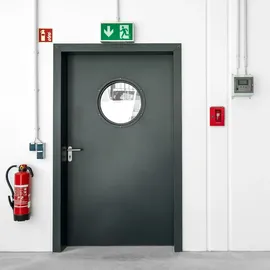 Relaxdays Notschlüsselkasten 2er Set, mit Glasscheibe, Hammer & Schlüssel, abschließbar, Metall, Notschlüsselbox, rot