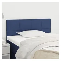 VidaXL Kopfteil Blau 100x5x78/88 cm Stoff