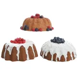 Kaemingk Kuchen Deko Polymagnesium Heidelbeere Kirsche Himbeere Ø7cm Stückpreis
