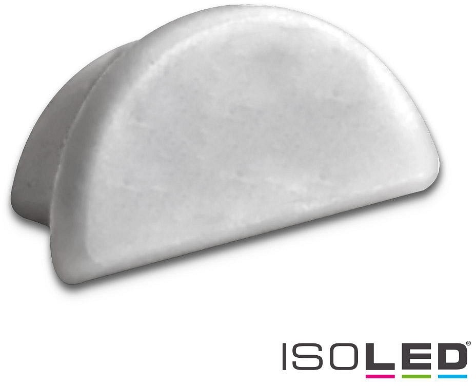 ISOLED Zubehör für Profil SURF12 HIDDEN / Kühlstreifen (ISO-112433) - Endkappe (1 Stk.), SIL EC69, grau, geschlossen ISO-113628