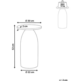 Beliani Beistelltisch, WAIHI Mangoholz Braun