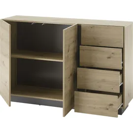 Home Affaire CLAiR Sideboard 53 138 x 91 x 40 cm Braun