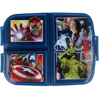 Stor 3-Fächer-Brotdose Avengers, Lunchbox, Blau