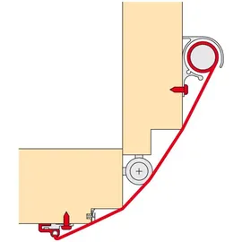 Planet Fingersch.Rollo FSR 6000 Quick L.1925mm BG silberf.PLANET