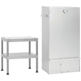vidaXL Räucherofen mit Tisch silber