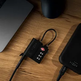 FIXED FIXTAG-LC-BK - Smart Tag Lock mit Find My, und TSA-Unterstützung schwarz