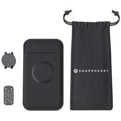 Shapeheart Scooter Bundle Magnetische Spiegel Smartphone Halterung, schwarz, Größe M
