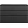 Burgbad Lin20 Waschtischunterschrank inklusive Konsolenplatte, Beckenausschnitt rechts, 6 Auszüge, 1402x552x900mm, SGRB140RF5381, Farbe: Dunkelgrau Matt