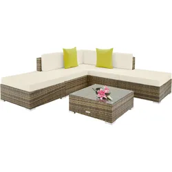TECTAKE Rattan Lounge mit Aluminiumgestell Paris  
1