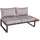 deluke Gartenloungeset GERD 6-tlg. Dunkelbraun