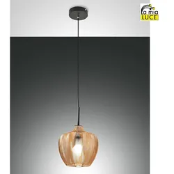 Fabas Luce Pendelleuchte GALLURA, E27, IP20, Amber FAB-3722-40-125