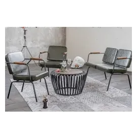 KAWOLA Esszimmerstuhl VISU Stuhl Kunstleder grün