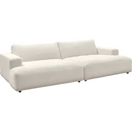 Musterring Loungesofa "Lucia", weiß (snow), B:292cm H:81cm T:147cm, Sofas, Lounge-Sofa 2-Sitzer-Sofa, Cord-Bezug, Breite 292 cm