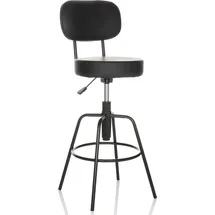 HJH Office Barhocker DISC HIGH 43 x 103-113 x 43 cm Schwarz