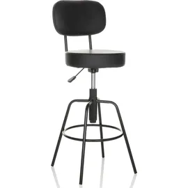 HJH Office Barhocker DISC HIGH 43 x 103-113 x 43 cm Schwarz