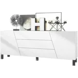 Vladon Houston 178 x 57,5 x 38,5 cm Weiß matt