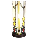 5LL-6297 Tiffany-Lampe-Leuchte-Tischlampe-Tischleuchte-Stehlampe Ø 18x40 cm E14/