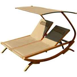 ASS Altenburger Doppel Sonnenliege Tulum 156 x 60 x 0 cm Bronze