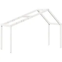 VidaXL Dach für Kinderbett Weiß 213x95,5x144,5 cm Massivholz Kiefer