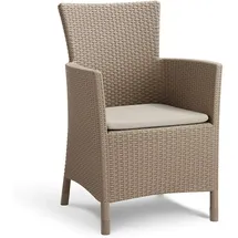 ALLIBERT Iowa Gartenstuhl 60 x 62 x 89 cm cappuccino