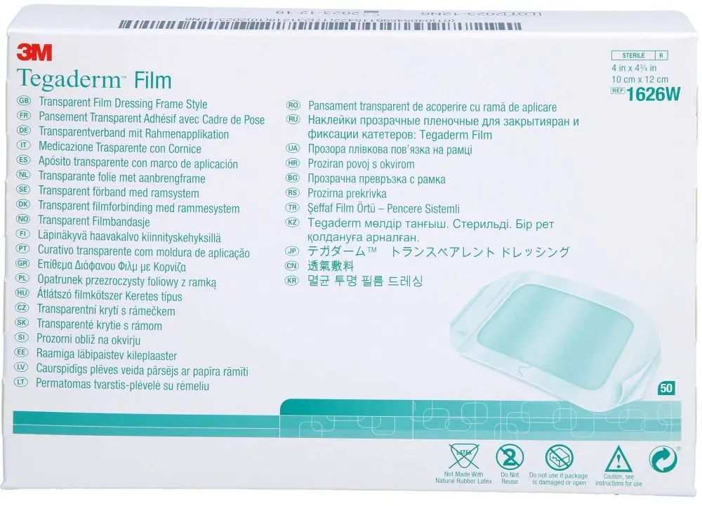 TEGADERM 3M Film 10x12 cm 1626W 50 St