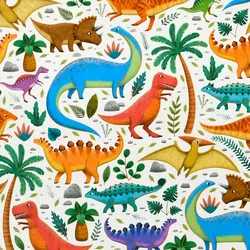 Star Geschenkpapier 70cm 2m Rolle Dinosaurier Motiv Geschenk Papier Kindergeburtstag Geburtstag Dinomotiv Geschenkpapierrolle Packpapier Weiß Bunt