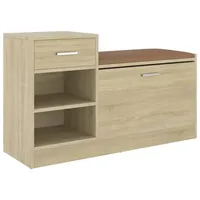 Furnicato Schuhschrank Schuhbank Sonoma-Eiche 94,5x31x57 cm Holzwerkstoff (1-St) braun