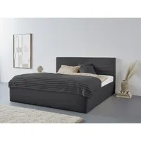 Westfalia Schlafkomfort Polsterbett "Vita", grau (anthrazit), L:210cm, Bezug: 100%