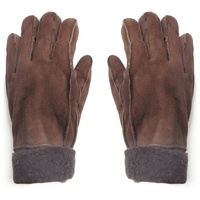 Sonia Originelli Winter-Arbeitshandschuhe Handschuhe aus Lammfell Schaffell unisex hochwertig warm Farben können abweichen, Struktur des Fells kann abweichen braun