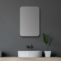 Talos Badezimmerspiegelschrank, oval, BxH: 40x60 cm aus Alumunium und