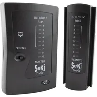 Seki Netzwerktester für RJ11 RJ12 RJ45 Nezwerkkabel ISDN LAN