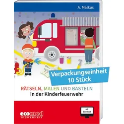 Rätseln, Malen und Basteln in der Kinderfeuerwehr