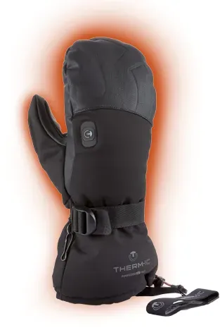 THERM-IC POWER GLOVES MITTENS V2, schwarz, M